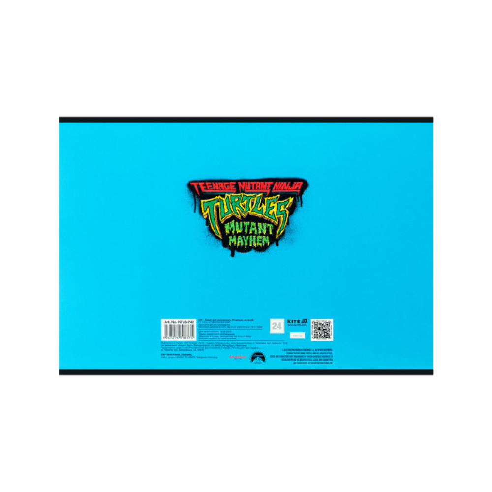 Альбом для малювання Kite Ninja Turtles, 24 аркуша (NT25-242)