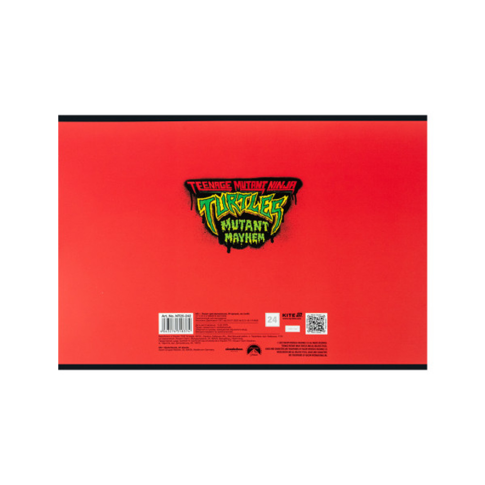 Альбом для малювання Kite Ninja Turtles, 24 аркуша (NT25-242)