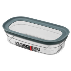 Харчовий контейнер Ardesto Fresh 0.65л, пластик, прямокутна, сірий (AR1307GG)