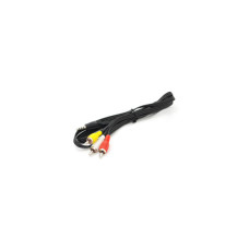 Кабель мультимедійний 3.5mm M to 3xRCA M 1.0m AV black Voltronic (YT-3.5(M)/3хRCA(M)-1.0CCA)