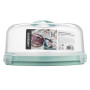 Тортівниця ARDESTO Tasty baking, 28х14.5см, пластик, блакитний (AR2328TPM)