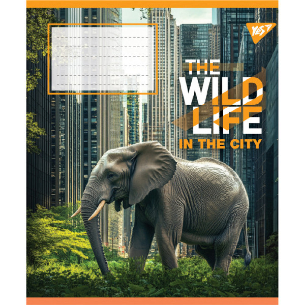 Зошит Yes The wild in the city А5 60 аркушів клітинка (767770)