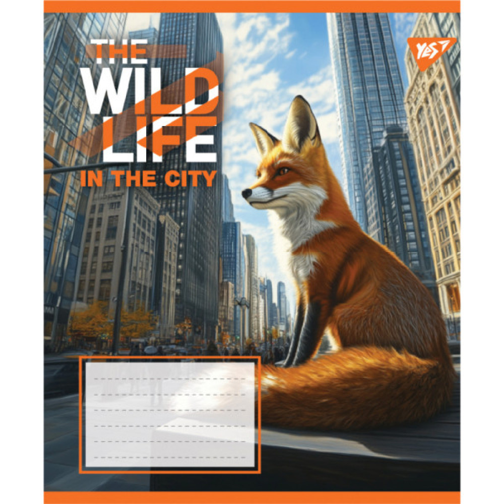 Зошит Yes The wild in the city А5 60 аркушів клітинка (767770)