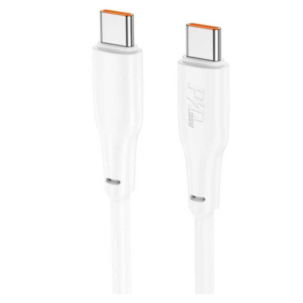 Дата кабель USB-C to USB-C 2.0m 100W TPE X93 white HOCO (6931474790729)