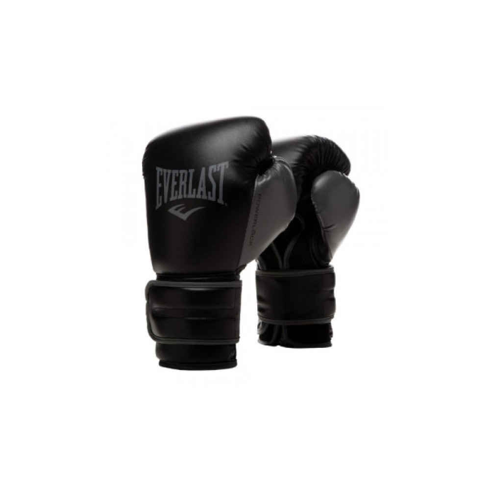 Боксерські рукавички Everlast PowerLock Boxing Training Gloves P00002284 чорний 12 унцій (009283608330)