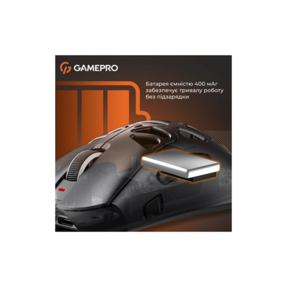 Мишка GamePro Genesis Spider Wireless/Bluetooth/USB Black (GM870B)