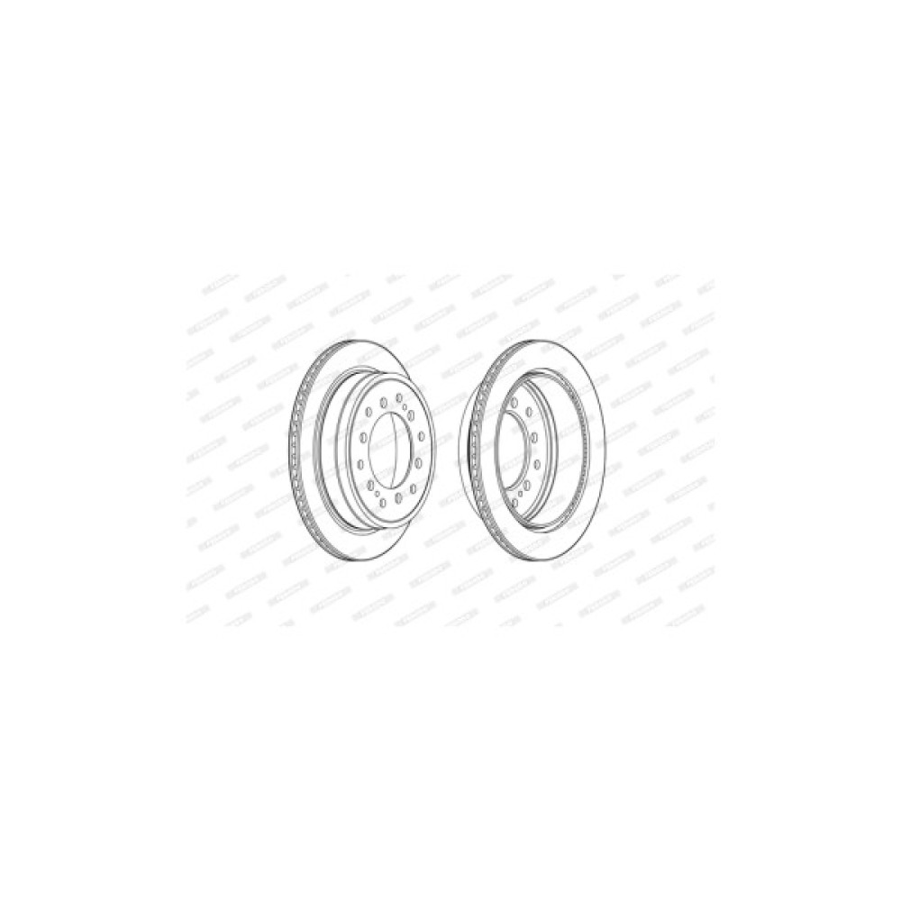 Гальмівний диск FERODO DDF2505C