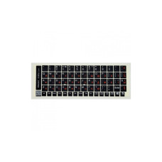 Наклейка на клавіатуру BestKey непрозора чорна, 68, помаранчевий (BK13ORA/024)