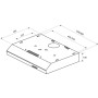 Витяжка кухонна Pyramida UX 60 (380) B WH