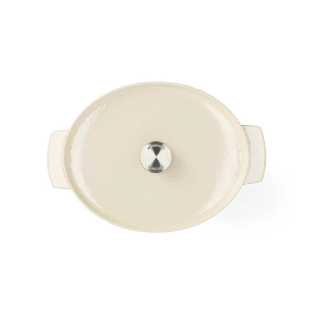 Гусятниця KitchenAid Cast Iron 30 см 5,6 л Мигдалевий крем (CC006062-001)