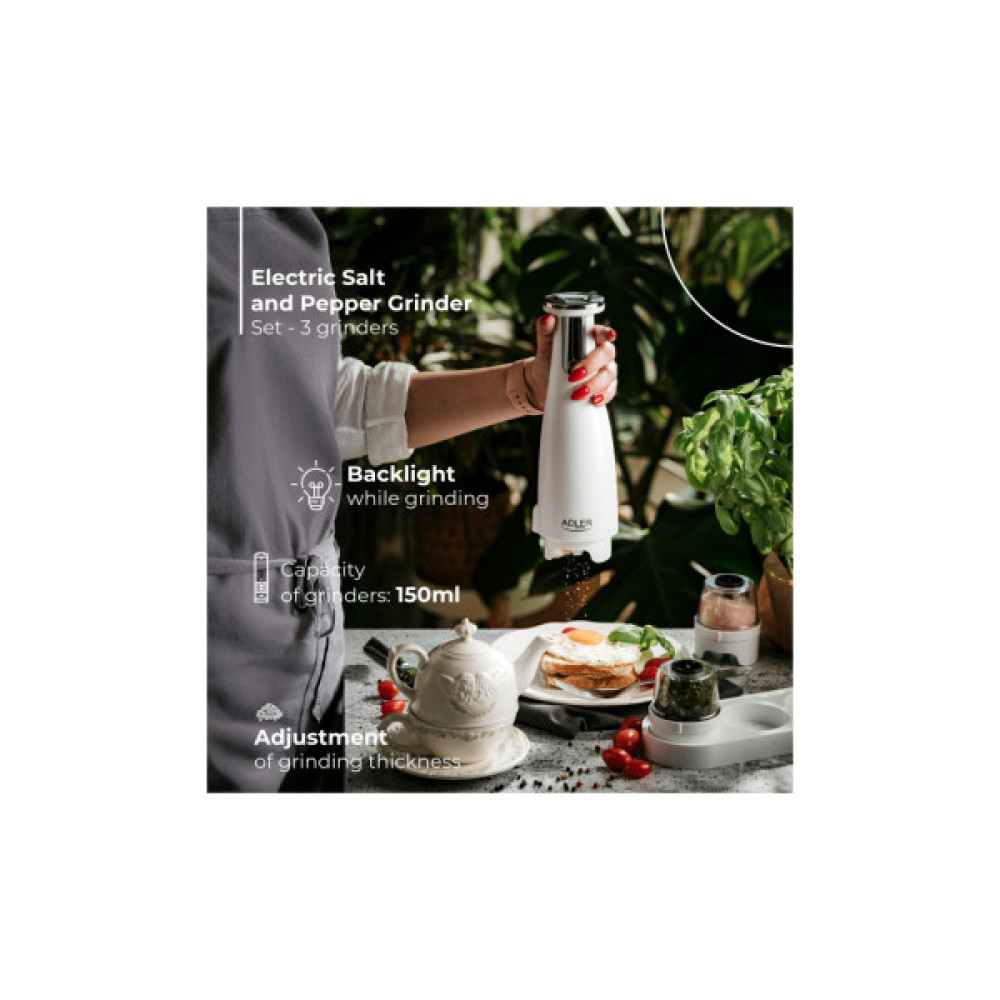 Млинок для спецій Adler AD 4449 white (AD4449W)