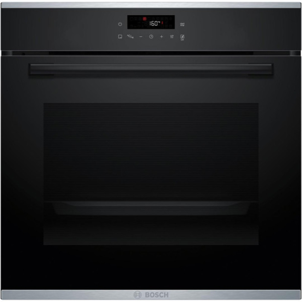 Духова шафа Bosch електрична, 71л, A+, дисплей, конвекція, піроліз, телескопічні направляючі, чорний