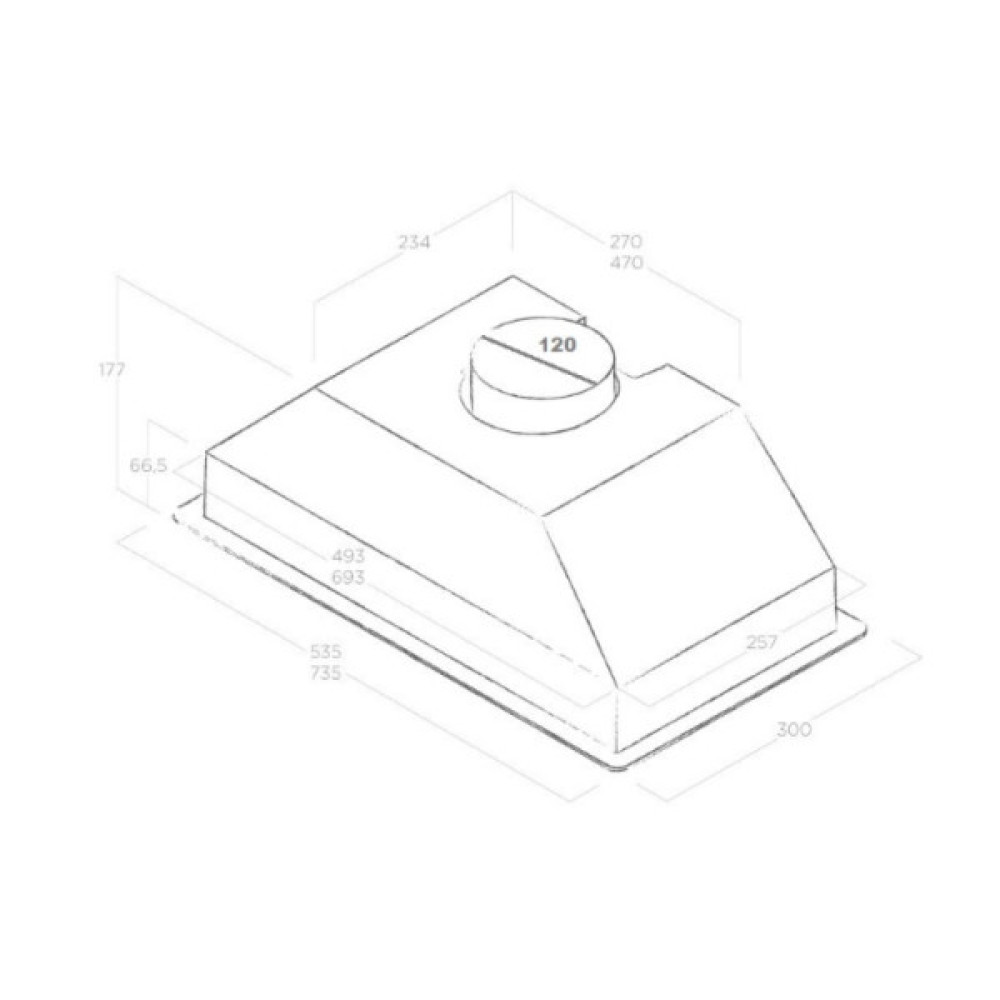 Витяжка кухонна Elica CT17 GR/A/72