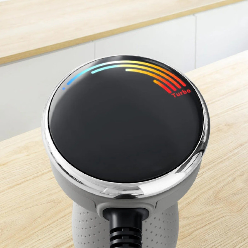 Блендер Tefal заглибний Quickchef+ 1000Вт, 3в1, чаша-800мл, чопер-500мл, турборежим, сріблясто-сірий