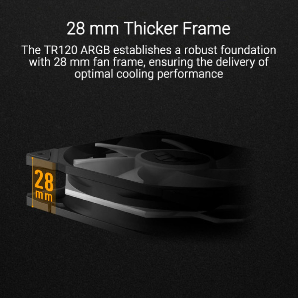 Кулер до корпусу ASUS TUF GAMING TR120 FAN ARGB BLACK (90DA0090-B09000)