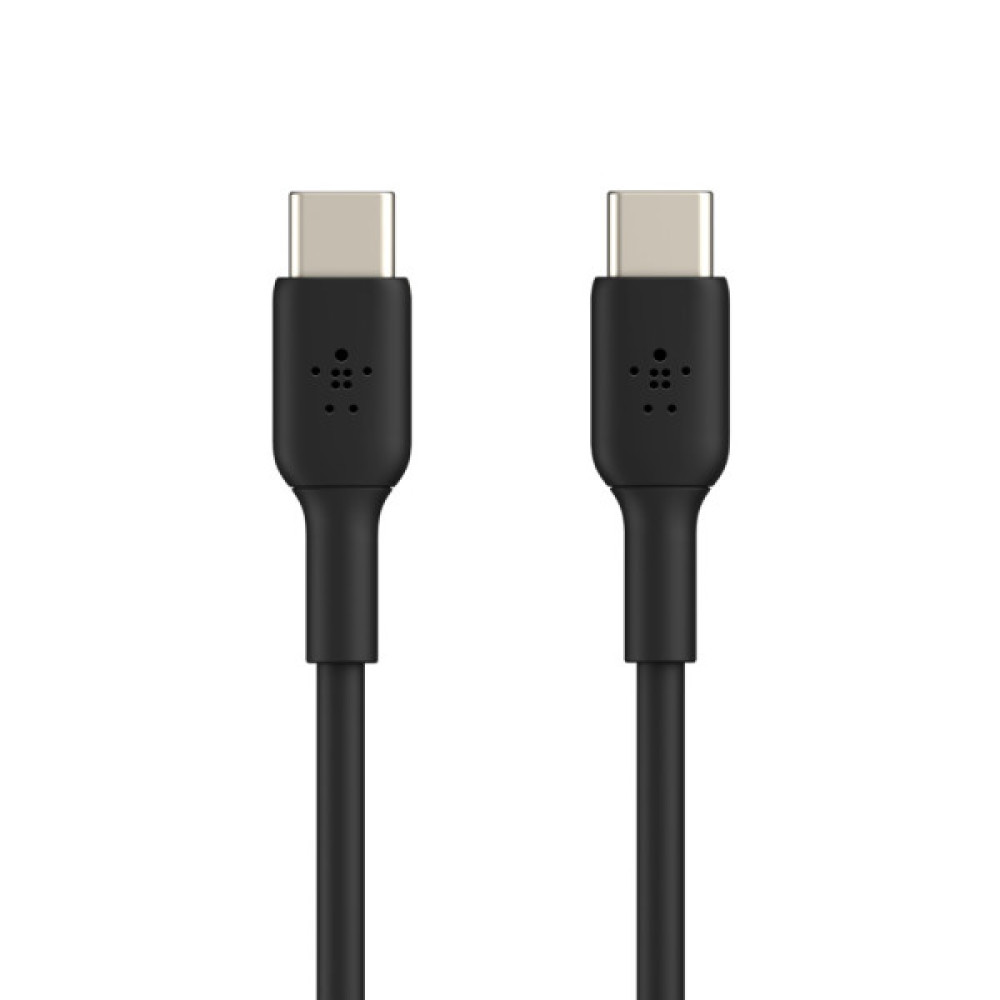 Кабель USB-C > USB-C заряджання/синхронізації Belkin 2м, 60Вт, Type-C, PVC, чорний