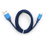 Дата кабель USB 2.0 AM to Lightning nylon 1m blue Vinga (VCPDCLNB21B) Дата кабель USB 2.0 AM to Lightning nylon 1m blue Vinga (VCPDCLNB21B)