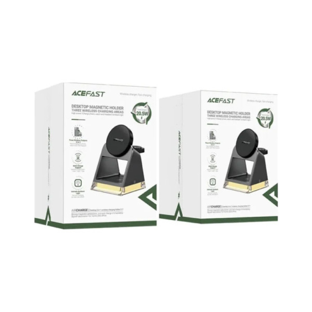 Зарядний пристрій Acefast Wireless QI 3in1 15W E17 (6974316282815)