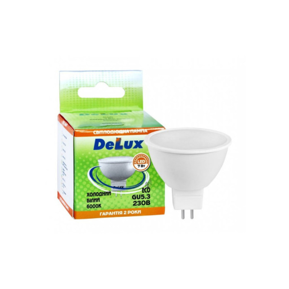 Лампочка Delux JCDR 7Вт 6000K 220В GU5.3 (90021353)