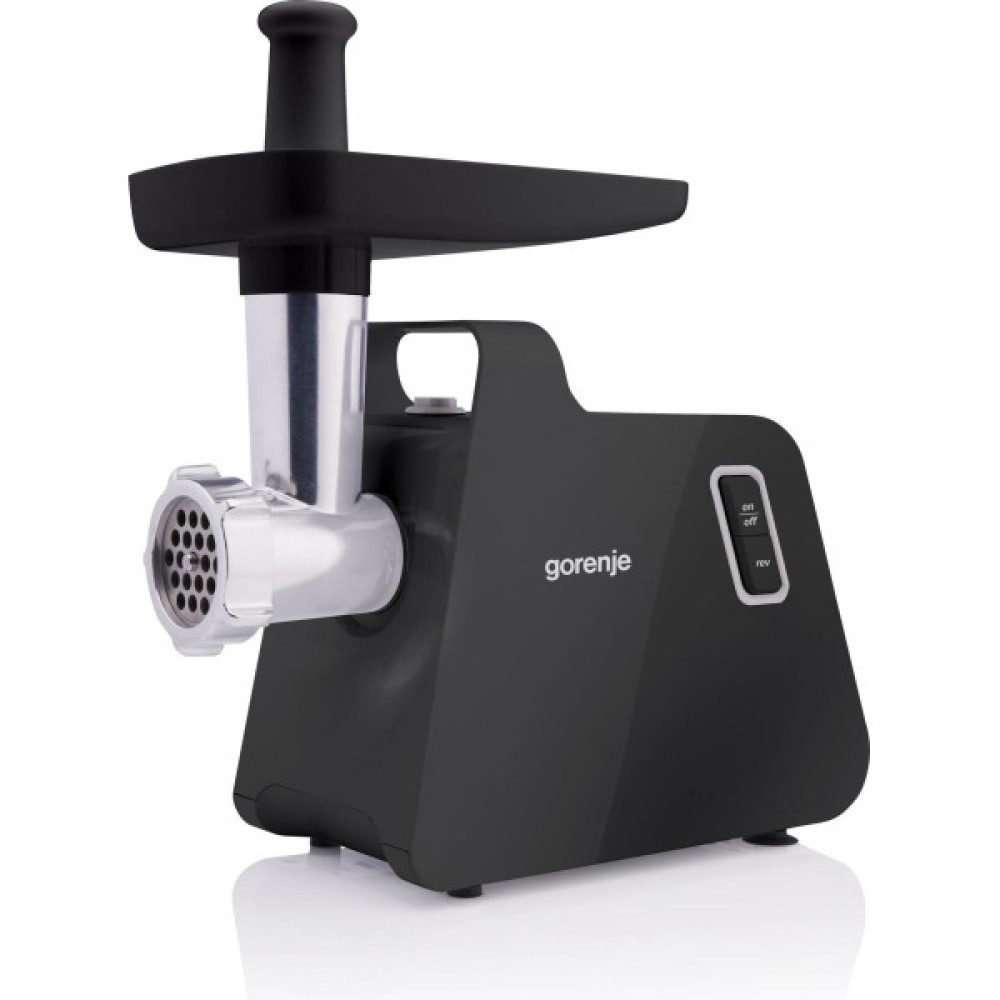 М'ясорубка Gorenje, 1700Вт, 2,3кг/хв, 2 решітки, пластик/метал, чорний