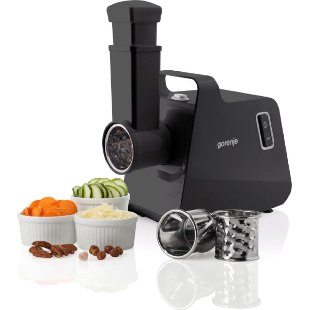М'ясорубка Gorenje, 1700Вт, 2,3кг/хв, 2 решітки, пластик/метал, чорний