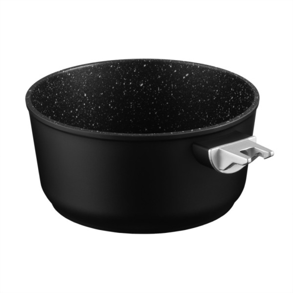 Ківш Ardesto Gemini Bari, 1.3л, алюміній, чорний (AR1913AS)