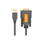 Кабель для передачі даних USB to COM M 2.0m DB9 RS-232 CR104 black Ugreen (20222)