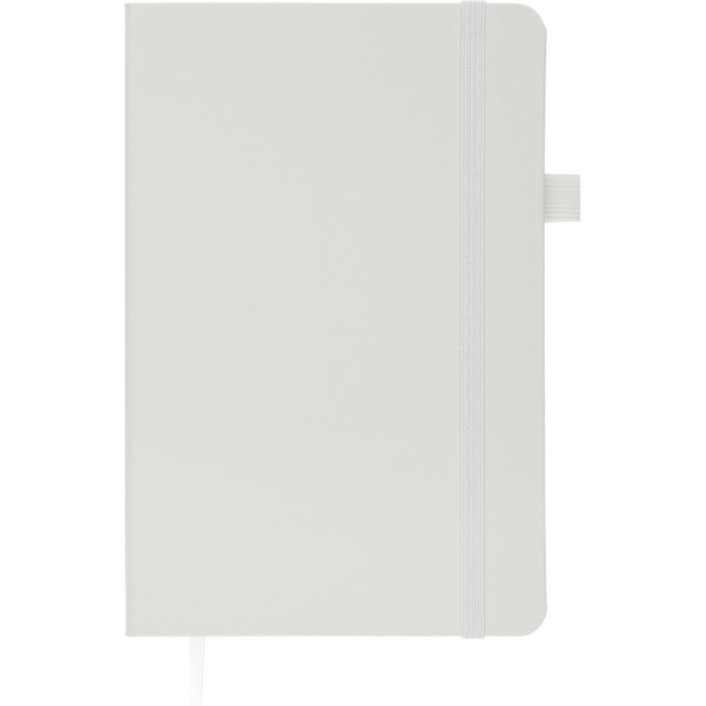 Книга записна Buromax Etalon 125x195 мм 96 аркушів в клітинку обкладинка зі штучної шкіри Біла (BM.291160-12)