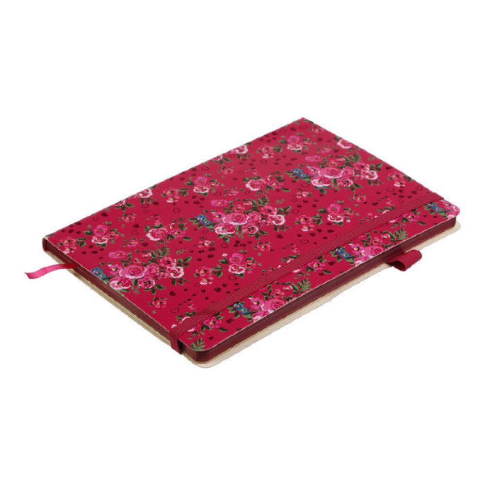 Книга записна Buromax Cherie А5 96 аркушів, без лініювання малиновий (BM.295005-29)