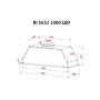Витяжка кухонна Perfelli BI 5652 BL 1000 LED Витяжка кухонна Perfelli BI 5652 BL 1000 LED