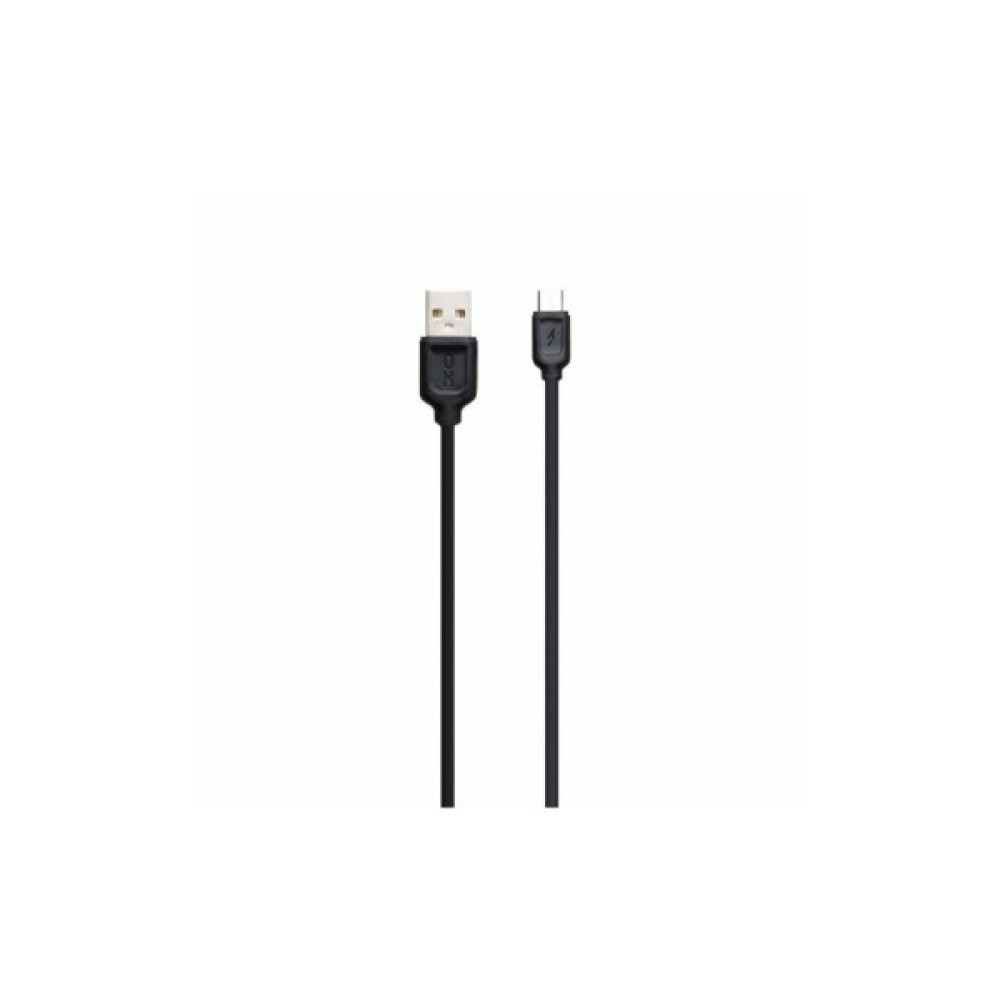 Дата кабель USB 2.0 AM to Micro 5P 1.0m 2.1A black XO (NB36-M-1-BK)