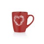 Чашка Ardesto Heart, 320мл, кераміка, червоний (AR3467R) Чашка Ardesto Heart, 320мл, кераміка, червоний (AR3467R)