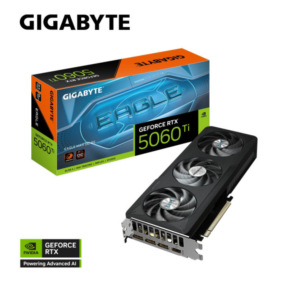 Відеокарта GIGABYTE GeForce RTX 5060 Ti 8GB GDDR7 EAGLE MAX OC