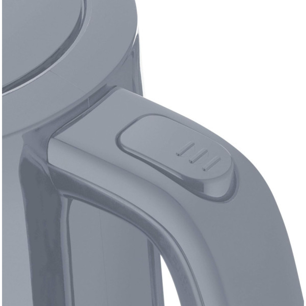 Електрочайник Amica 1.7л, пластик, сірий