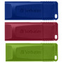 USB флеш накопичувач Verbatim 3x16GB Slider Red/Blue/Green USB 2.0 (49326) USB флеш накопичувач Verbatim 3x16GB Slider Red/Blue/Green USB 2.0 (49326)