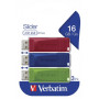 USB флеш накопичувач Verbatim 3x16GB Slider Red/Blue/Green USB 2.0 (49326) USB флеш накопичувач Verbatim 3x16GB Slider Red/Blue/Green USB 2.0 (49326)
