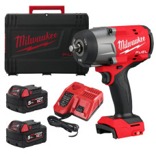 Гайковерт ударний акумуляторний Milwaukee M18 FHIW2F12-502X 18В АКБ 2х5А·год 0-2000об/хв 2034Нм 1/2" ЗП M12-18FC кейс 3.4кг