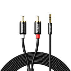 Кабель мультимедійний 3.5mm M to 2xRCA M 5.0m AV116 black UGREEN (10591) Кабель мультимедійний 3.5mm M to 2xRCA M 5.0m AV116 black UGREEN (10591)