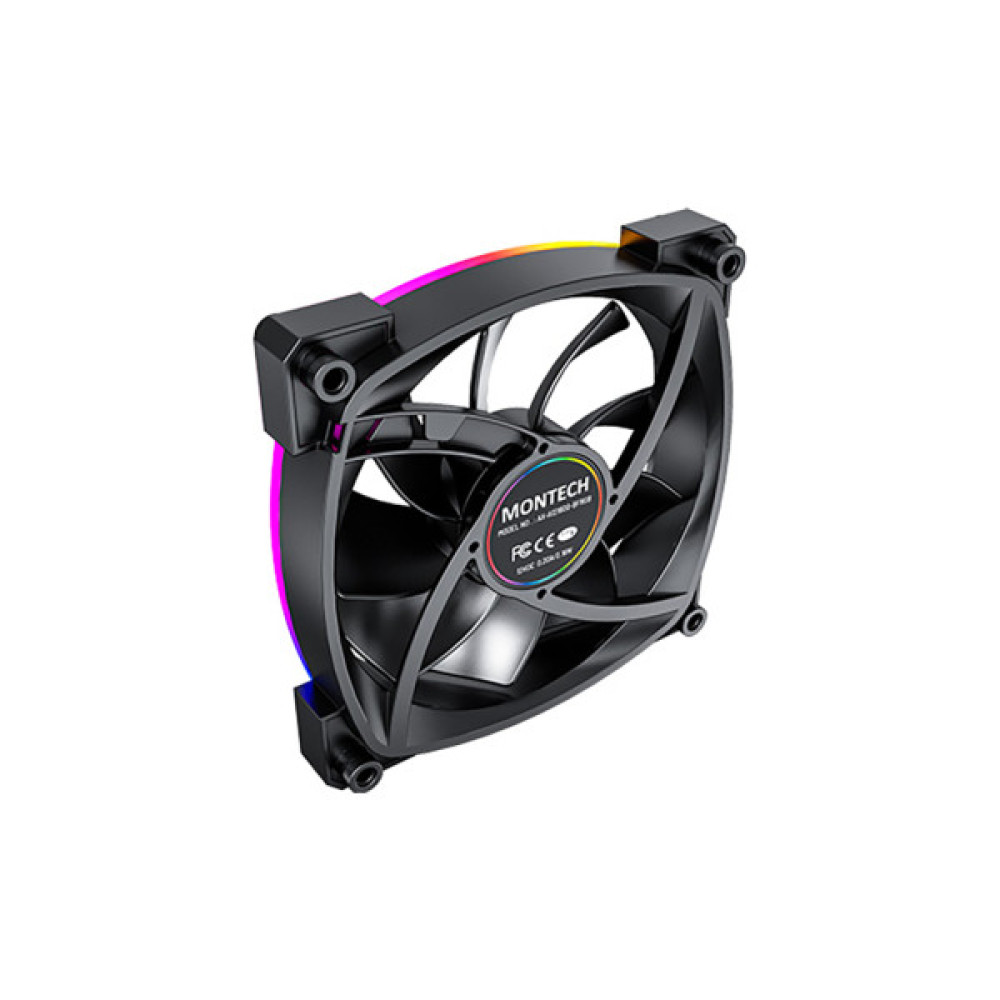 Кулер до корпусу MONTECH AX120 PWM BLACK