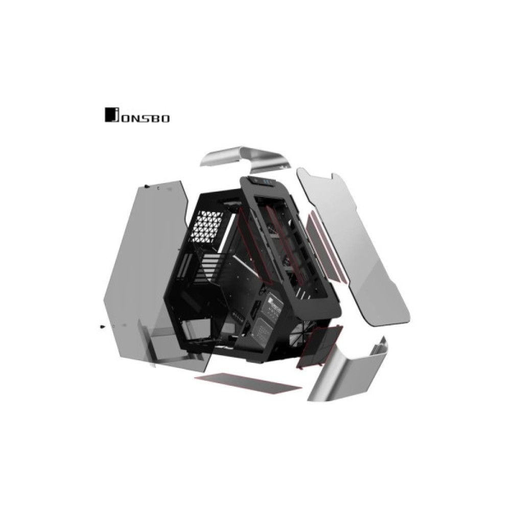 Корпус для ПК JONSBO Корпус JONSBO TR03-G Silver (TR03-G Silver)