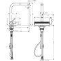 Змішувач Hansgrohe Aquno Select M81 , 21 см, сталь (73836800) Змішувач Hansgrohe Aquno Select M81 , 21 см, сталь (73836800)