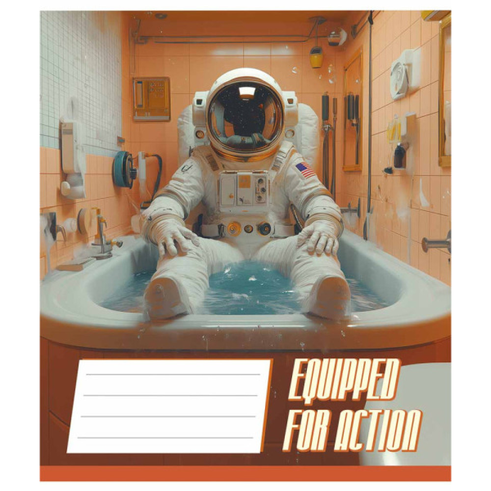 Зошит Школярик Equipped for action 36 аркушів лінія (036-3519L)