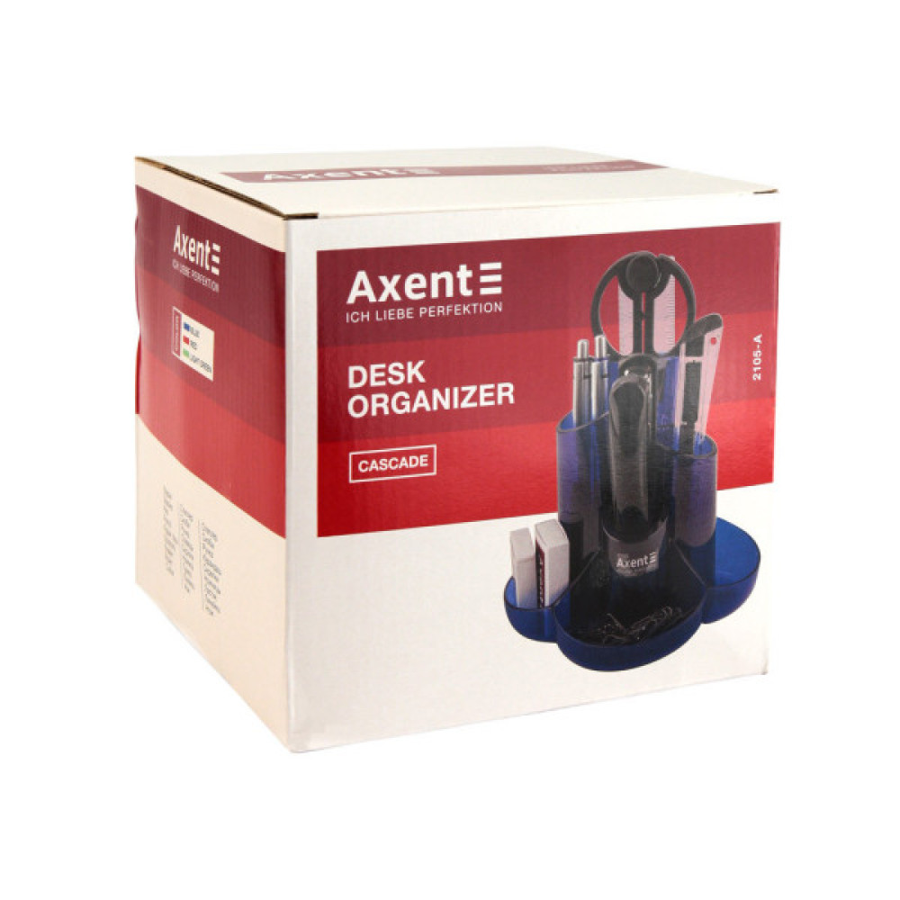 Настільний набір Axent Cascade 9 предметів Синій (2105-02-A)