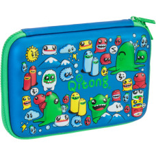 Пенал Cool For School 1 відділення з органайзером синій (QT-5622-Blue)