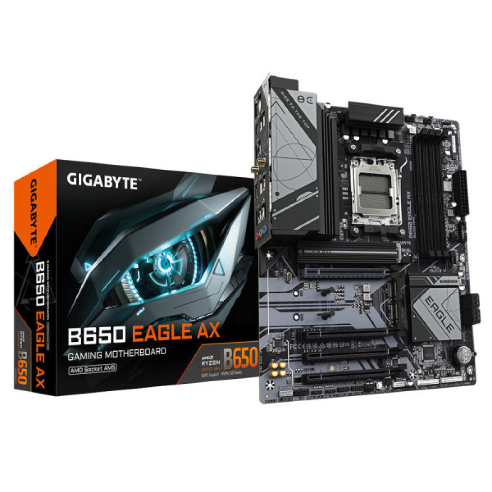 Материнська плата GIGABYTE B650 EAGLE AX sAM4 B650 4xDDR5 M.2 HDMI DP Wi-Fi BT ATX