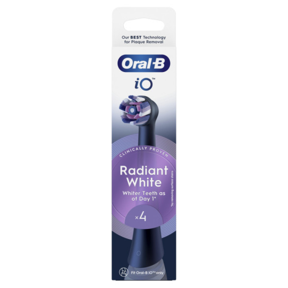 Насадка для зубної щітки Oral-B iO Блискуче відбілювання 4 шт (8700216199254)