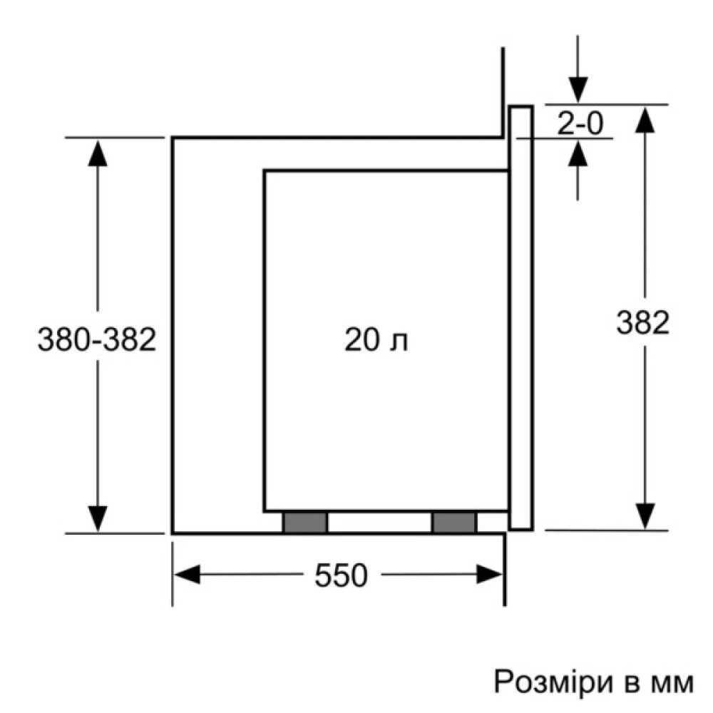 Мікрохвильова піч Bosch BFL 524 MW2 (BFL524MW2)