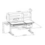 Парта FunDesk (1+1+1) (FIORE II GREY) Парта FunDesk (1+1+1) (FIORE II GREY)