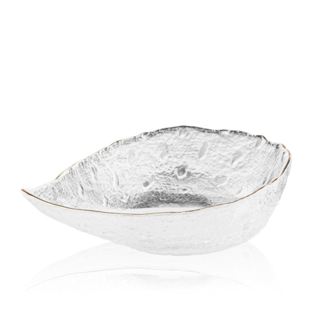 Салатник Ardesto Leaf 17.5см, скло, прозорий (AR5008)