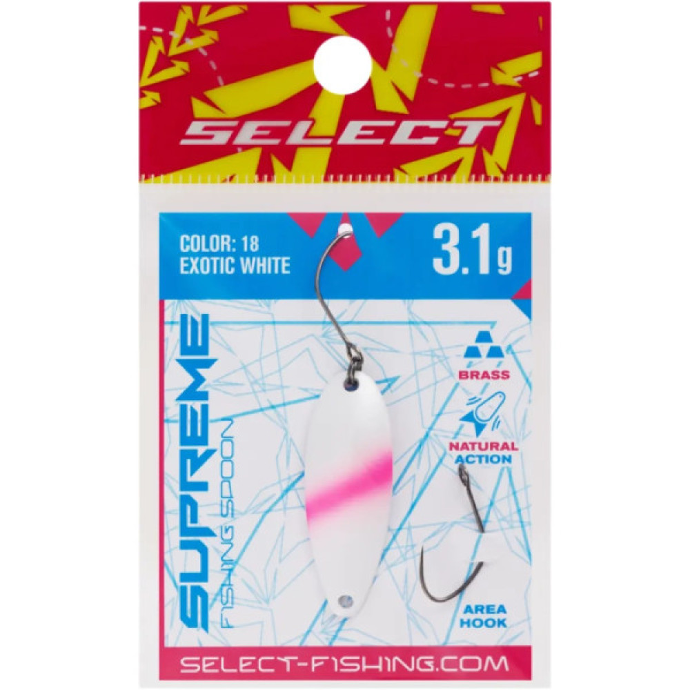 Блешня Select Supreme 3.1g 34mm 18 Exotic White (1870.80.76)